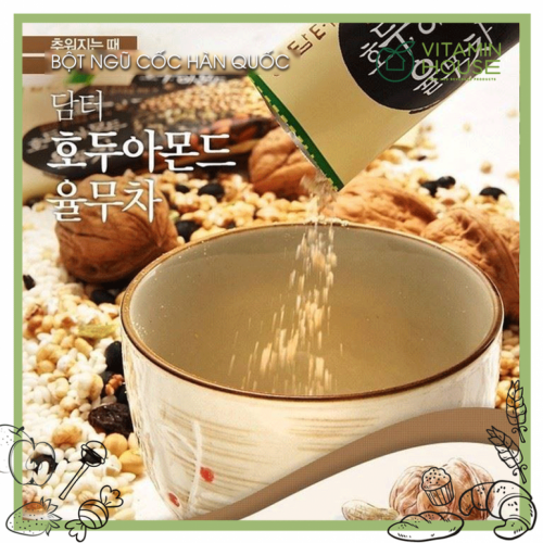 Bột sữa ngũ cốc hạnh nhân óc chó Mito Hàn Quốc hộp 50 gói