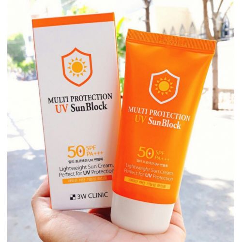 Kem chống nắng - Multi Protection UV Sun Block Spf 50 - 3W CLINIC